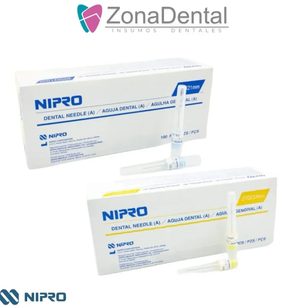 AGUJAS DENTALES NIPRO (Corta)